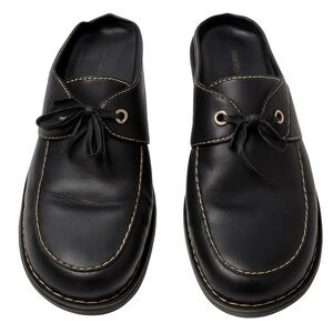 Eurostep Santa Ana Black Leather Mules